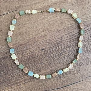 🩷70’s MULTI-COLORED EARTH TONES NECKLACE
